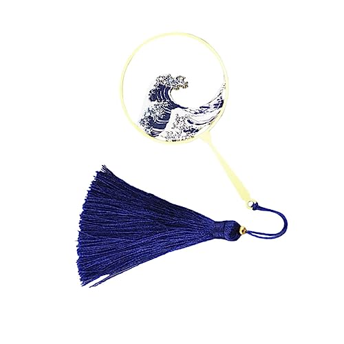 COMNESTBI 1 Stück Lesezeichen Einzigartig Welle Quaste Hanging Ornament Angepasst Blue Polyester COMNESTBI 1 Stück Lesezeichen Einzigartig Welle Quaste Hanging Ornament Angepasst Blue Polyester von COMNESTBI