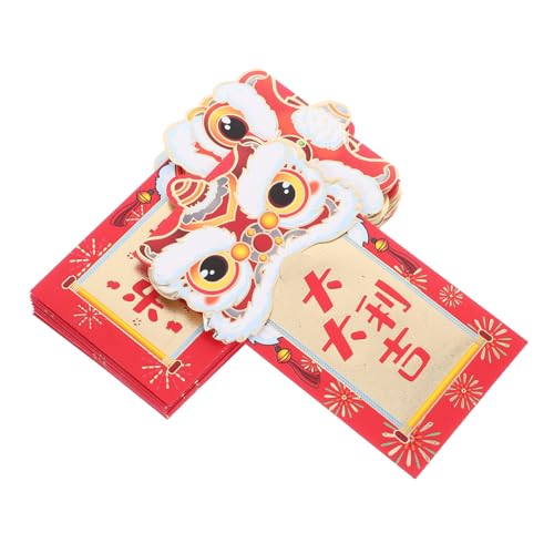 COMNESTBI 12 Chinesische Umschläge, Rote Umschläge Für Das Neue Jahr, Glücksgeldtaschen, Traditionelle Festival-rote Päckchen, Geldhalter, Mond-frühlingsfest, Neujahrsdekorationen COMNESTBI 12 Chinesische Umschläge, Rote Umschläge Für Das Neue Jahr, Glücksgeldtaschen, Traditionelle Festival-rote Päckchen, Geldhalter, Mond-frühlingsfest, Neujahrsdekorationen von COMNESTBI