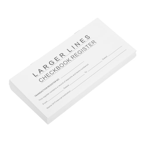 COMNESTBI 12 Stück Geschäftsbuch Scheckbuchhalter Überprüfen Sie Die Personalregister Scheckregister Für Scheckbücher Scheckbuchbinder Scheckregister Für Persönliches Scheckbuch Weiß Papier von COMNESTBI