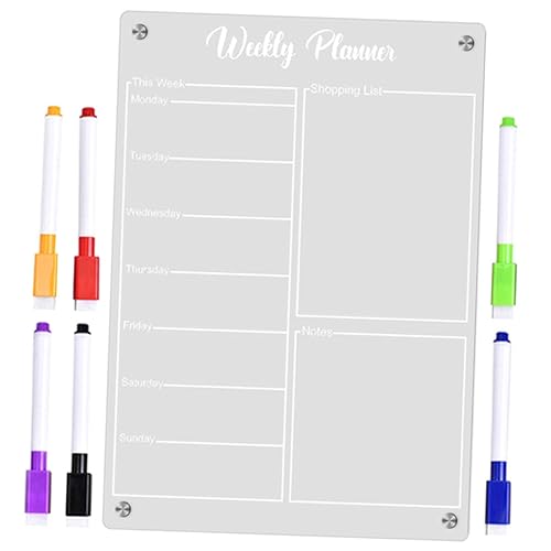 COMNESTBI 1Satz Magnetisches Kühlschrank Planerboard Wiederverwendbare Abwischbare Magnettafel für Whiteboard Markern für Notizen und Erinnerungen Einfach COMNESTBI 1Satz Magnetisches Kühlschrank Planerboard Wiederverwendbare Abwischbare Magnettafel für Whiteboard Markern für Notizen und Erinnerungen Einfach von COMNESTBI