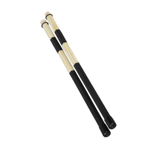 COMNESTBI 2Stücke Trommelstöcke mit Trommelbürsten Leichte und Schlagzeug Zubehörteile für Anfänger und Profis für Percussion Enthusiasten Schwarz COMNESTBI 2Stücke Trommelstöcke mit Trommelbürsten Leichte und Schlagzeug Zubehörteile für Anfänger und Profis für Percussion Enthusiasten Schwarz von COMNESTBI