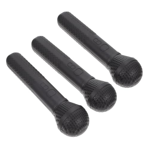 COMNESTBI 3 Stück Simulationsmikrofonspielzeug Mikrofon- simulierte Mikrofone Kindermikrofon -Karaoke-Requisiten Karaoke-Prop-Mikrofone für Abs Black COMNESTBI 3 Stück Simulationsmikrofonspielzeug Mikrofon- simulierte Mikrofone Kindermikrofon -Karaoke-Requisiten Karaoke-Prop-Mikrofone für Abs Black von COMNESTBI