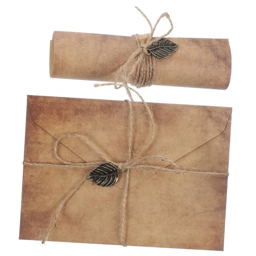 COMNESTBI 5Sätze Retro Briefumschlag Aus Kraftpapier Einladungsumschläge Für Hochzeit Und Persönliche Briefe Stabil Und Blickdicht Für DIY Projekte Und von COMNESTBI