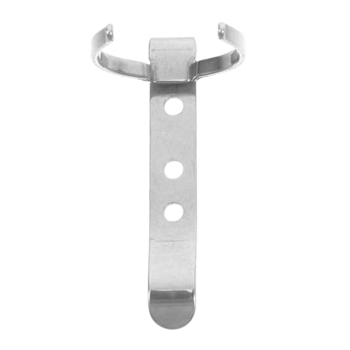 COMNESTBI Taschenlampenclip Taschenlampenhalter Am Gürtel Taschenlampen-tragehalter Stifttaschenclip Gürtelclip Taschenlampe Geldbörsen-licht-handtaschen-licht-clip Stiftclips Eisen Silver von COMNESTBI