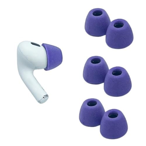 Comply Schaumstoff-Ohrstöpsel für Apple AirPods Pro Generation 1 & 2, klein, lilafarben, 3 Paar – ultimativer Komfort, unerschütterliche Passform, Memory-Schaum-Ersatzspitzen Comply Schaumstoff-Ohrstöpsel für Apple AirPods Pro Generation 1 & 2, klein, lilafarben, 3 Paar – ultimativer Komfort, unerschütterliche Passform, Memory-Schaum-Ersatzspitzen von COMPLY