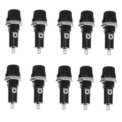 COMPUKAS 10Stücke Teiliges Audio Sicherungsblock für Auto Professioneller Sicherungshalter Schwarz für DIY Schützt Schaltungen und Wasser Schnell Installierbar COMPUKAS 10Stücke Teiliges Audio Sicherungsblock für Auto Professioneller Sicherungshalter Schwarz für DIY Schützt Schaltungen und Wasser Schnell Installierbar von COMPUKAS