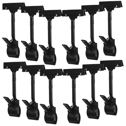 COMPUKAS 12Stücke Rotierbare Preisschild Halter Clips aus Etikettenklemme für Werbe Displays Namensschilder mit Clips für Geschäfte und Supermärkte COMPUKAS 12Stücke Rotierbare Preisschild Halter Clips aus Etikettenklemme für Werbe Displays Namensschilder mit Clips für Geschäfte und Supermärkte von COMPUKAS