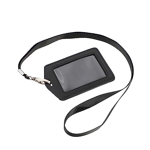 COMPUKAS 1Stück Namensschild Halter aus PU mit Schwarzem Schlüsselband Praktischer Kartenbeutel für Id Karten Mitarbeiter Ausweise und Namensschilder Langlebig und COMPUKAS 1Stück Namensschild Halter aus PU mit Schwarzem Schlüsselband Praktischer Kartenbeutel für Id Karten Mitarbeiter Ausweise und Namensschilder Langlebig und von COMPUKAS