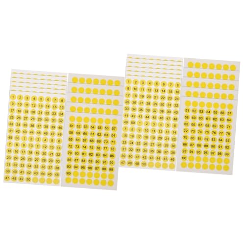 COMPUKAS 2 Sätze Nummernaufkleber Runde Durchsichtige Aufkleber Bunt Farbig Nummern Aufkleber Zahlenaufkleber Selbstklebende Nummernschilder Aufkleber Mit Runder Zahl Yellow 10 Blätter * 2 COMPUKAS 2 Sätze Nummernaufkleber Runde Durchsichtige Aufkleber Bunt Farbig Nummern Aufkleber Zahlenaufkleber Selbstklebende Nummernschilder Aufkleber Mit Runder Zahl Yellow 10 Blätter * 2 von COMPUKAS