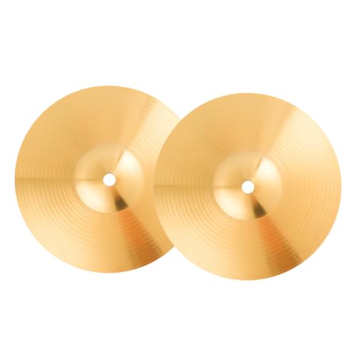 COMPUKAS 2Stücke Messing Schlagzeug Becken Jazz Drum Cymbals für Anfänger und Percussionisten Perfekter Ersatz für Trommeln Sorgt für Klaren und Erstklassige COMPUKAS 2Stücke Messing Schlagzeug Becken Jazz Drum Cymbals für Anfänger und Percussionisten Perfekter Ersatz für Trommeln Sorgt für Klaren und Erstklassige von COMPUKAS