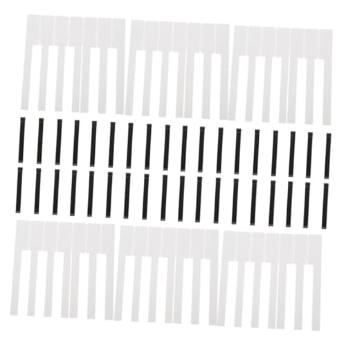COMPUKAS 88Stücke Klavierreparaturwerkzeuge Professionelle Klavier Keytops für Schwarze und Weiße Tasten Robustes Klavierzubehör für Optimale Pianoinstandhaltung und Pflege von COMPUKAS