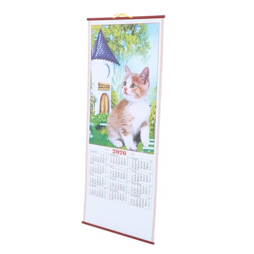 COMPUKAS Chinesischer Tierkreis-pferdekalender, Kunstrattan-wandrolle, 2026 Mondjahr-hängekalender, Ideal Für Die Dekoration Von Zuhause Und Büro COMPUKAS Chinesischer Tierkreis-pferdekalender, Kunstrattan-wandrolle, 2026 Mondjahr-hängekalender, Ideal Für Die Dekoration Von Zuhause Und Büro von COMPUKAS