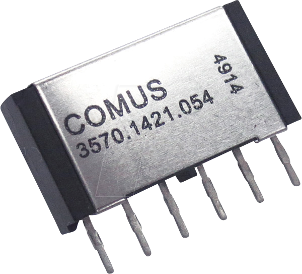 CO 3570.1421.052 - Reed-Relais 5 V DC, 10 W - 2 NO von COMUS