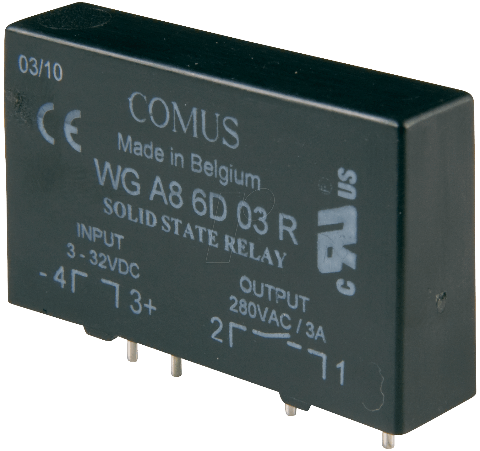 WGA 8-6D03 - Solid-State-Relais, Ust.= 3-32VDC,Ulast=24-420V von COMUS