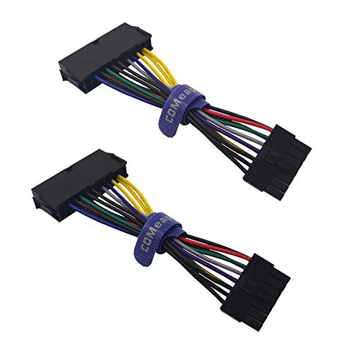 (2er Pack) COMeap 24 Pin bis 14 Pin ATX-Netzteil Main Leistung Adapter Kabel für IBM Lenovo PCs und Server 14 cm (5,5 Zoll) (kurzer Typ) von COMeap