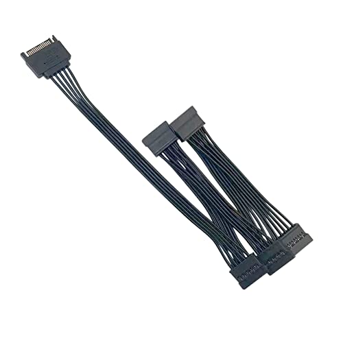 COMeap 15 Pin SATA Power Extension Festplatte Kabel 1 Stecker auf 5 Buchse Splitter Adapter 24-Zoll (60CM) von COMeap