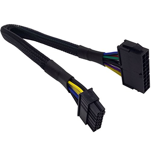 COMeap 20 Pin bis 14 Pin ATX Netzteil Hauptstrom Adapter Geflochtene Ärmel Kabel zum IBM Lenovo PCs und Server 30 cm (12 Zoll) von COMeap