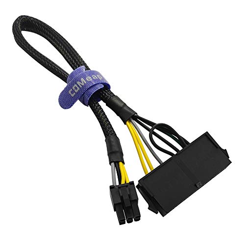 COMeap 24 Pin bis 6 Pin ATX-Netzteil Leistung Adapter Kabel für Dell Motherboard mit 6-poligem Anschluss 34 cm (13,3 Zoll) von COMeap