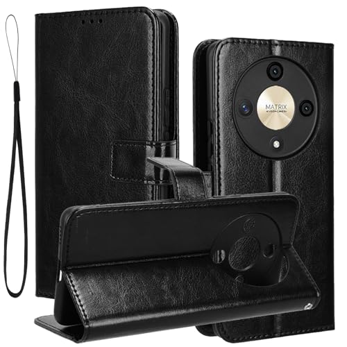 CONAPIKA Handyhülle für Honor Magic6 Lite 5G, Magnetverschluss Klappbar Premium PU Leder Flip Wallet Schutzhülle Stoßfeste Innenseite TPU Handytasche mit Kartenfach & Standfunktion von CONAPIKA