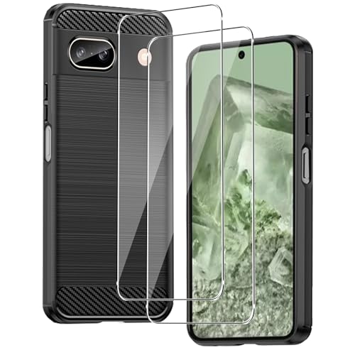 CONAPIKA Hülle für Google Pixel 8a mit 2 Stück Schutzfolie, Flexible Weichem TPU Stoßfeste Handyhülle Ultra Dünne Kohlefaser Design Anti-Rutsch Rückseite Schale Handy Schutzhülle für Google Pixel 8a CONAPIKA Hülle für Google Pixel 8a mit 2 Stück Schutzfolie, Flexible Weichem TPU Stoßfeste Handyhülle Ultra Dünne Kohlefaser Design Anti-Rutsch Rückseite Schale Handy Schutzhülle für Google Pixel 8a von CONAPIKA