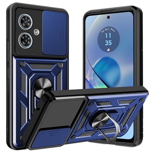CONAPIKA Hülle für Motorola Moto G54/Moto G64 5G, Militär Handyhülle 360 Grad Metall Ring Ständer TPU + Hart PC Rückseite Hüllen Strapazierfähig Anti-Kratzer Bumper Schutzhülle mit Kameraschutz,Blau CONAPIKA Hülle für Motorola Moto G54/Moto G64 5G, Militär Handyhülle 360 Grad Metall Ring Ständer TPU + Hart PC Rückseite Hüllen Strapazierfähig Anti-Kratzer Bumper Schutzhülle mit Kameraschutz,Blau von CONAPIKA