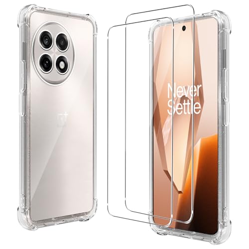 CONAPIKA Hülle für OnePlus 13R mit 2 Stück Schutzfolie, Verstärkte Ecken Leicht Stoßfeste Klarsicht Handy Schutzhülle Ultra Dünn Anti-Kratzen Fallschutz TPU Weiche Rückseite Handyhülle, Transparent CONAPIKA Hülle für OnePlus 13R mit 2 Stück Schutzfolie, Verstärkte Ecken Leicht Stoßfeste Klarsicht Handy Schutzhülle Ultra Dünn Anti-Kratzen Fallschutz TPU Weiche Rückseite Handyhülle, Transparent von CONAPIKA