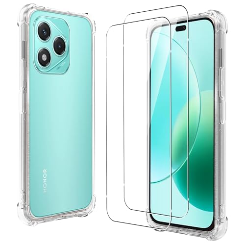 CONAPIKA Klar Hülle für Honor 400 Lite mit 2 Stück Schutzfolie, Verstärkte Ecken Handy Schutzhülle Cover Sets Ultra Dünn TPU Stoßfeste Kratzfeste Rückseite Schale Handyhülle für Honor 400 Lite CONAPIKA Klar Hülle für Honor 400 Lite mit 2 Stück Schutzfolie, Verstärkte Ecken Handy Schutzhülle Cover Sets Ultra Dünn TPU Stoßfeste Kratzfeste Rückseite Schale Handyhülle für Honor 400 Lite von CONAPIKA
