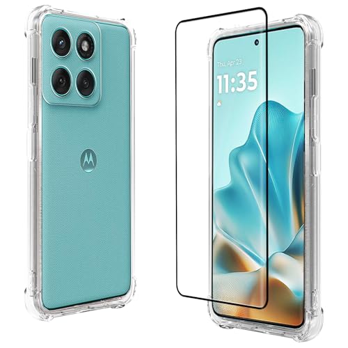 CONAPIKA Klar Hülle für Motorola Edge 60 Fusion mit 1 Stück Schutzfolie, Verstärkte Ecken Handy Schutzhülle Cover Sets Ultra Dünn TPU Stoßfeste Kratzfeste Rückseite Schale Handyhülle CONAPIKA Klar Hülle für Motorola Edge 60 Fusion mit 1 Stück Schutzfolie, Verstärkte Ecken Handy Schutzhülle Cover Sets Ultra Dünn TPU Stoßfeste Kratzfeste Rückseite Schale Handyhülle von CONAPIKA