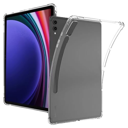 CONAPIKA Klar Hülle für Samsung Galaxy Tab S9 Plus 12.4Zoll, Dünne Schlank Leicht Weich TPU EckenFallschutz Bumper Schutzhülle Stoßfest Anti-Kratzen Transparent Tablet hülle Cover für Tab S9 Plus von CONAPIKA