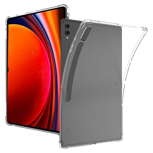 CONAPIKA Klar Hülle für Samsung Galaxy Tab S9 Ultra 14.6Zoll, Dünne Schlank Leicht Weich TPU EckenFallschutz Bumper Schutzhülle Stoßfest Anti-Kratzen Transparent Tablet hülle Cover für Tab S9 Ultra von CONAPIKA