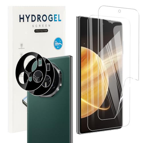 CONAPIKA Schutzfolie für Honor Magic V3 5G, [2+2 Stück] HD Klar Weiche TPU Anti-Kratzen Anti-Bläschen Displayschutzfolie Nicht-Glas Fingerabdruck-ID Maximale Abdeckung Displayschutz mit Kameraschutz von CONAPIKA