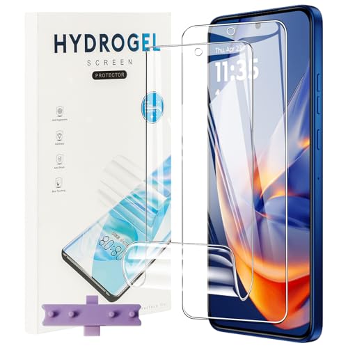 CONAPIKA Schutzfolie für Motorola Edge 50 Neo, [2 Stück] HD Klar Weiche TPU Anti-Kratzen Anti-Bläschen Displayschutzfolie [Nicht-Glas] 3D-Gewölbte Fingerabdruck-ID [Maximale Abdeckung] Displayschutz von CONAPIKA