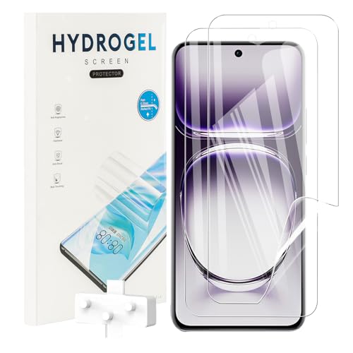 CONAPIKA Schutzfolie für Oppo Reno12/Reno12 Pro, [2 Stück] HD Klar Weiche TPU Anti-Kratzen Anti-Bläschen Displayschutzfolie [Nicht-Glas] Maximale Abdeckung Fingerabdruck Unterstützen Displayschutz von CONAPIKA