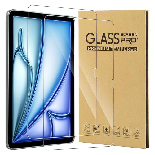 CONAPIKA Schutzfolie für iPad Air 11 Zoll M2 (2024),2 Stück 9H Härte Anti-Kratzen Anti-Bläschen Gehärtetes Glas Displayfolie 2.5D HD-Klar Hohe Empfindlichkeit Anti-Fingerabdruck Displayschutzfolie von CONAPIKA