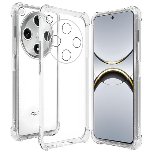 CONAPIKA Hülle für OPPO Find X8 Pro, [Verstärkte Ecken]Leicht Stoßfeste Klarsicht Handy Schutzhülle Ultra Dünn Anti-Kratzen Fallschutz TPU Weiche Rückseite Handyhülle für OPPO Find X8 Pro,Transparent von CONAPIKA