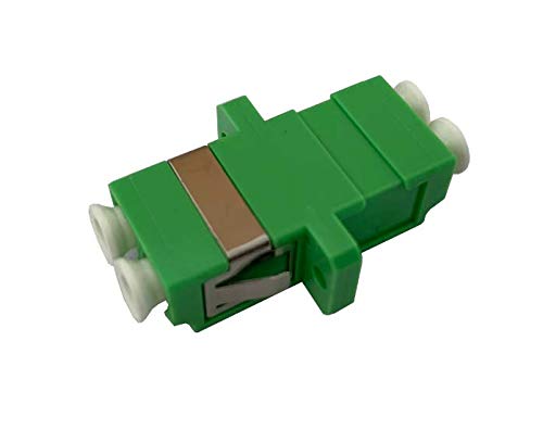 CONBIC® 25x LC-LC Singlemode APC Duplex Adapter für Glasfaserkabel mit Flange - grün von CONBIC