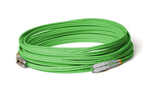 CONBIC® LWL Glasfaser-Kabel – 60m OM5 Multimode LC/UPC-SC/UPC, Duplex 50/125 Patchkabel – Lichtwellenleiter 60 Meter (Innenkabel) von CONBIC
