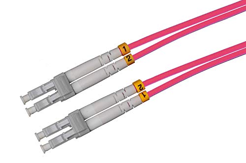 CONBIC® LWL Glasfaser-Kabel – OM4, Multimode, erikaviolett, LC/UPC auf LC/UPC Stecker, Duplex 50/125, LSZH 40m Enterprise Edition von CONBIC