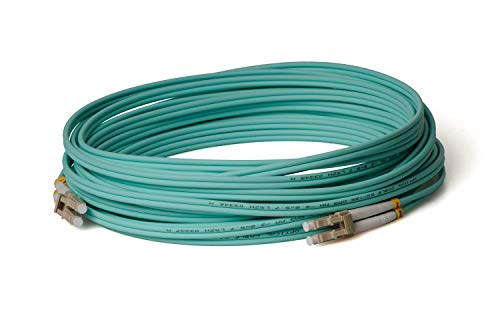 CONBIC LWL Glasfaser-Kabel – 25m OM3 LC auf LC Stecker, Duplex 50/125 Patchkabel – Lichtwellenleiter 25 Meter von CONBIC