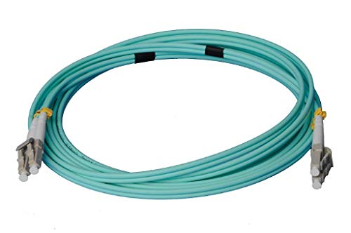 LWL Glasfaser-Kabel – 1m OM3 LC auf LC Stecker, Duplex 50/125 Patchkabel – Lichtwellenleiter 1 Meter von CONBIC