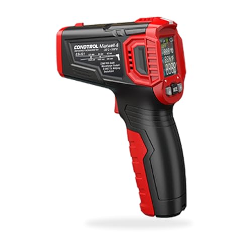 CONDTROL – MAXWELL 4 Infrarot-Thermometer – berührungslose Temperatur – Messung von -50 °C bis +800 °C – präziser Laserpointer – sofortiges Ergebnis – 2+1 Jahr Garantie CONDTROL – MAXWELL 4 Infrarot-Thermometer – berührungslose Temperatur – Messung von -50 °C bis +800 °C – präziser Laserpointer – sofortiges Ergebnis – 2+1 Jahr Garantie von CONDTROL