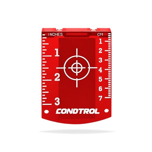 CONDTROL – Magnetisches rotes Laserziel – verbessert die Sichtbarkeit des Strahls und der Lotpunkte – integrierte Magnete für vereinfachte Fixierung – 2 Jahre Garantie CONDTROL – Magnetisches rotes Laserziel – verbessert die Sichtbarkeit des Strahls und der Lotpunkte – integrierte Magnete für vereinfachte Fixierung – 2 Jahre Garantie von CONDTROL