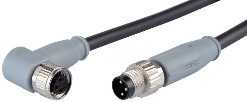 SAL8 RKW33 - SAL M8x1 - 3-pol, Verbindungsleitung, 3 m von CONEC