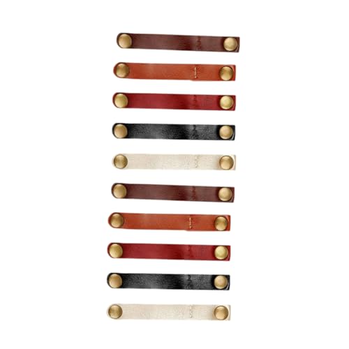 CONGARTENO 10 Stück Leder -kopfhörer -wickler Binden Draht Kabel Inhaber Grau CONGARTENO 10 Stück Leder -kopfhörer -wickler Binden Draht Kabel Inhaber Grau von CONGARTENO
