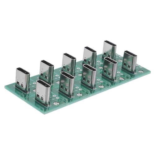 CONGARTENO 10Stücke USB C Buchsen Adapter PCB Platine Poliges Verbindungsmodul für Datenübertragung Langlebige USB C Steckdose für Büro Zuhause Industrieanwendungen CONGARTENO 10Stücke USB C Buchsen Adapter PCB Platine Poliges Verbindungsmodul für Datenübertragung Langlebige USB C Steckdose für Büro Zuhause Industrieanwendungen von CONGARTENO