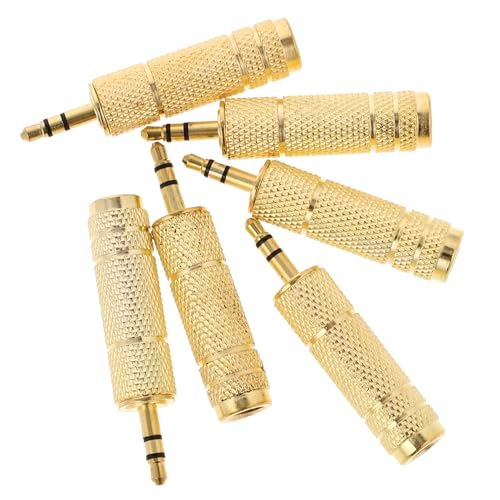CONGARTENO 6 Stück Audio-Adapter Kopfhöreranschluss Kabel männlich verdrahtet Weiblich Lautsprecher mikrofon Klinkenadapter für Kopfhörer Audio-Umwandlungskopf Zinklegierung CONGARTENO 6 Stück Audio-Adapter Kopfhöreranschluss Kabel männlich verdrahtet Weiblich Lautsprecher mikrofon Klinkenadapter für Kopfhörer Audio-Umwandlungskopf Zinklegierung von CONGARTENO