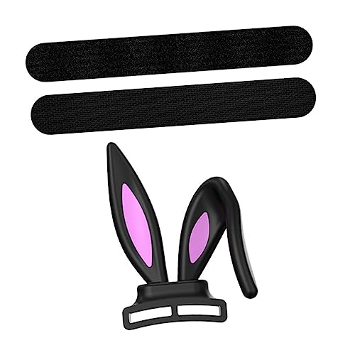CONGARTENO Hasenohren Silikon Kopfhörer Dekoration Bequemes Headset Zubehör für Cosplay Realistische Hasenohren für Erwachsene Partys Feste Langlebig Leicht von CONGARTENO