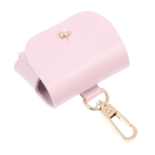 CONGARTENO Kasten -Headset -Schutzhülle schützend einfach Ohrstöpsel-Hülle Kopfhörer-Hüllen Tragbarer Earbuds Fall Schutzhülle für Ohrstöpsel Kopfhörerhalter Pu Rosa von CONGARTENO