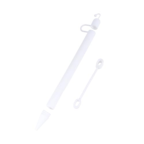 CONGARTENO Silikonhülle Für Eingabestift Stiftabdeckung Bleistift Anti-rutsch-hülle Stylus Stiftetui Tragbarer Stifthalter Stylus Bleistift Stiftkappenhalter Stylus-taschenabdeckung Weiß von CONGARTENO