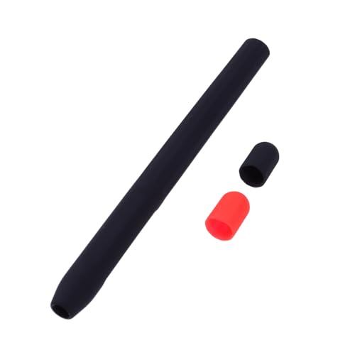 CONGARTENO Stylus-Hülle Stiftabdeckungshülse Stylus-Stift-Haut Stifthülsengriff Eingabestifthalter Stiftschutz Set gehäuse Stylus-Stifthülle Stifthalter aus Silikon Kieselgel Black von CONGARTENO